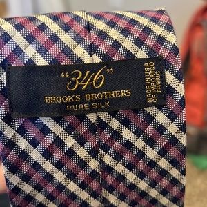 Brookes Brothers pure silk purple tie